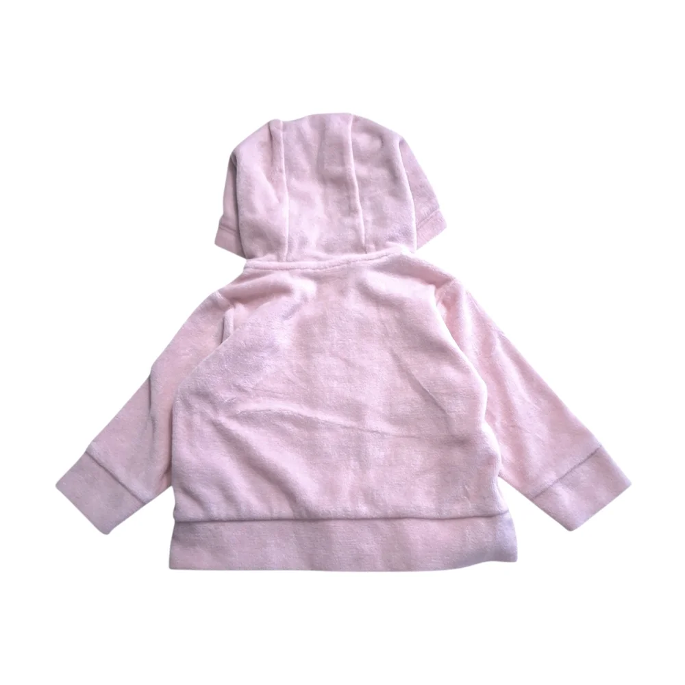 Carters Baby Velour Zip-up Hoodie - Light Pink- Size 3 months